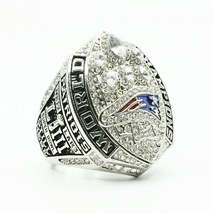 NFL 2018 New England Patriots Super Bowl Championship Ring White Gold Plated - $24.99
