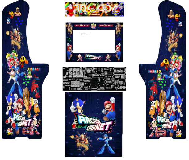 Primary image for AtGames Ultimate Legends Mix Retro Arcade/Arcade Cabinet machine Art side art