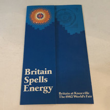 Vintage 1982 Worlds Fair Knoxville Tennessee Britain Spells Energy Broch... - £10.90 GBP