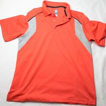 Men&#39;s Shirt PGA Tour Air Flux Golf Polo Shirt for Men Orange Medium - £7.59 GBP