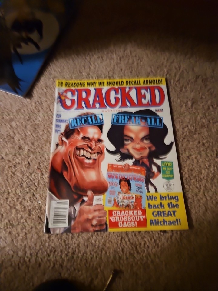 CRACKED MAGAZINE #362 SIGNED &quot;Recall Freak-All&quot; April 2004 VINTAGE - $24.75