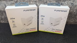 2 x New Pure Gear Light Speed 20W USB-C Universal Fast Wall Charger White - $214.19 MXN