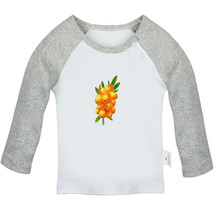 Nature Pattern Sea Buckthorn Tshirt Newborn Baby T-shirt Infant Tops Graphic Tee - £7.74 GBP+