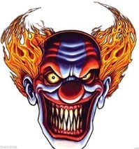 Evil M EAN Clown Toolbox Bumper Sticker Decal Made In Usa 3&quot; - £13.57 GBP