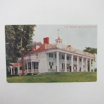 Postcard Washington&#39;s Mansion Mt. Vernon Virginia Sacred Shrine Antique Unposted - £4.68 GBP