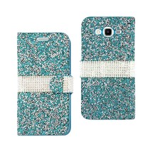 [Pack Of 2] Reiko Samsung Galaxy Grand Prime Diamond Rhinestone Wallet Case I... - £24.01 GBP