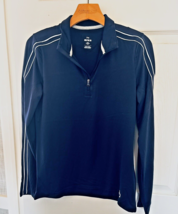 Under Armour Golf Lightweight Top Women's Medium Pullover 1/4 Zip Navy B... - $16.09