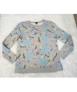 Talbots Sea Life Print Crewneck Pullover Sweatshirt Cotton Women Sz Mp - $20.00