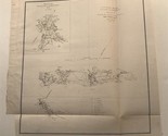 Charleston Harbor South Carolina 1849 Survey Map Coast Preliminary Sketch  - $247.25