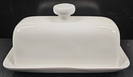 Pottery Barn Cambria Stone Covered Butter Set White Serving Ware Dishes ... - £31.55 GBP