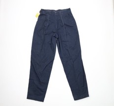 NOS Vintage 90s Streetwear Mens 32x34 Pleated Baggy Fit Tapered Leg Chino Pants - £55.22 GBP