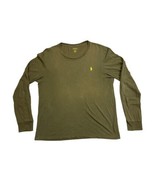 Polo Ralph Lauren Long Sleeve Custom Fit Crewneck T Shirt Men&#39;s Large Gr... - £17.05 GBP