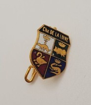 Châteaux of the Loire Valley France Shield Crest Lapel Hat Souvenir Pin ... - $19.60