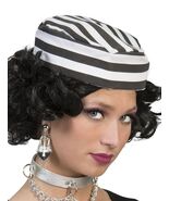 Prisoner / Convict Hat - Black / White - $8.70
