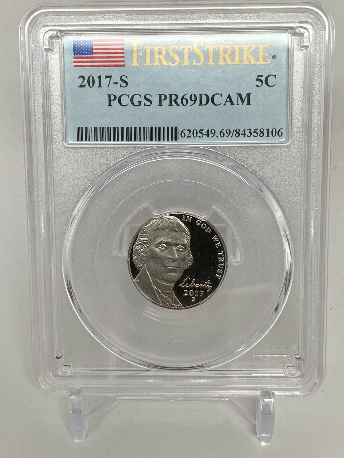 Primary image for 2017 S Jefferson Nickel PCGS Proof PR69DCAM First Strike  20200074
