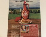 Vintage Log Cabin Syrup print ad 1982 ph2 - $6.92