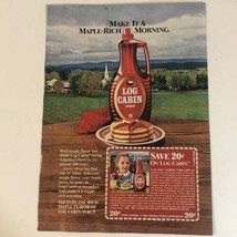 Vintage Log Cabin Syrup print ad 1982 ph2 - £5.53 GBP