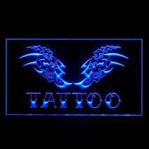 100023B Tattoo Pirates Tiger Famous Jewelry Snake Dragonfly Heart LED Light Sign - £17.29 GBP