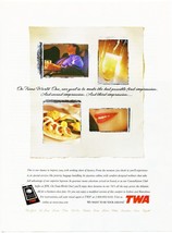 Trans World One TWA Airlines Vintage 1997 Full-Page Print Magazine Ad - £7.77 GBP