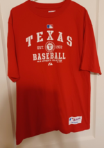 Texas Rangers T Shirt Medium Majestic - £9.09 GBP