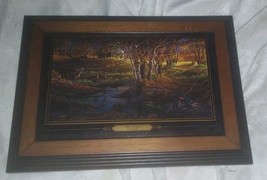 Nature&#39;s Sentinel by Terry Redlin Personal Linen Design Plaque w/ Certificate - £45.99 GBP