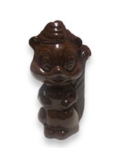 Vintage Ceramic Retro Brown Squirrel Figurine  - $6.00