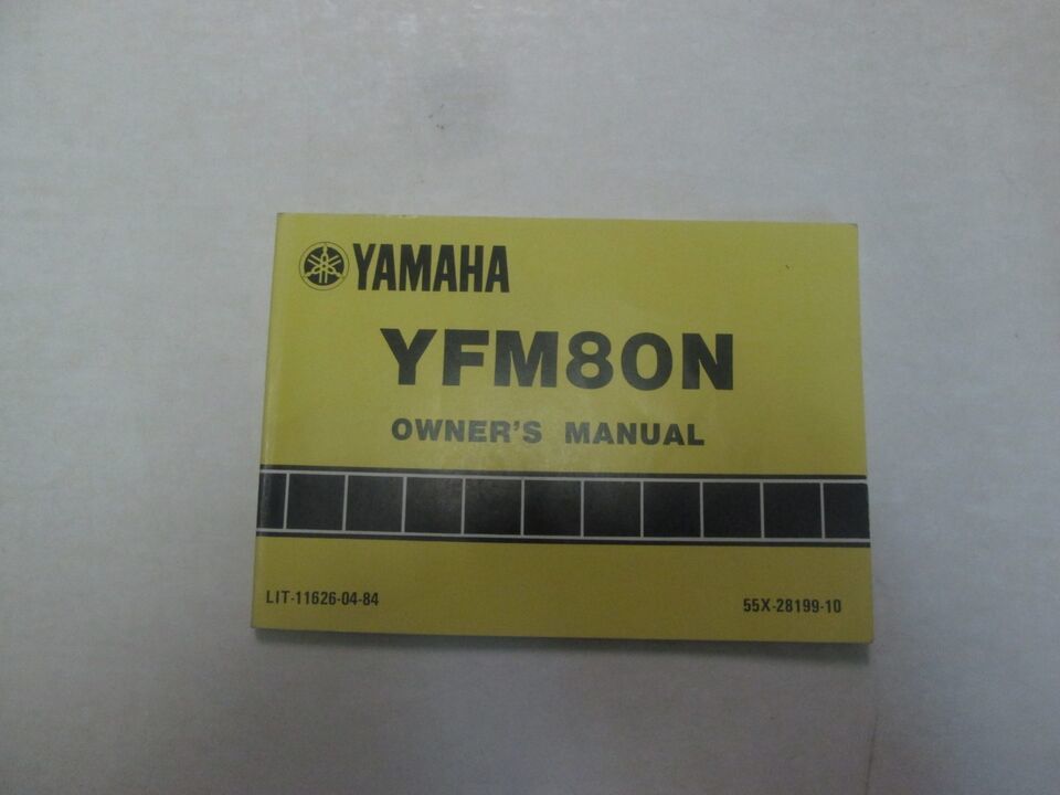 1985 Yamaha YFM80N Owners Manual MINOR STAINS FACTORY OEM BOOK 85 DEALER... - $16.95