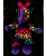 Build A Bear Workshop Plush Giraffe Rainbow Wild Purple 18&quot;  Stuffed Ani... - £13.39 GBP