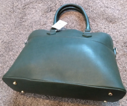 New Olive Leather Purse with Matching Coin/Card Wallet 15&quot; long 10&quot; tall... - £47.19 GBP