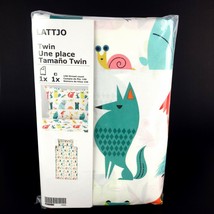 Ikea LATTJO Duvet Cover Set Twin Bed Forest Animals New - $41.57