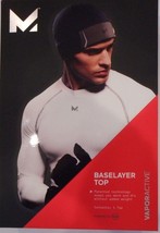 MISSION VaporActive Warmth Crew BASE LAYER Black SHIRT SIZE SMALL NEW---L45 - £16.43 GBP