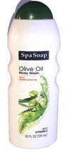 Spa Soap 20 Oz Olive Oil With Vitamin E Moisturizing Body Wash-NEW-SHIPS... - €10,37 EUR