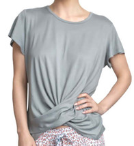 Muk Luks Womens Cloud Knit Cropped Top Size Medium Color Grey - £35.18 GBP