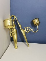 Hampton Brass Pair of Wall Sconces Candle Holders - £14.12 GBP