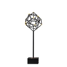 Anyhouz 58cm Cube Geometric Square Statue Tabletop Home Decor Modern Art Living  - £70.74 GBP