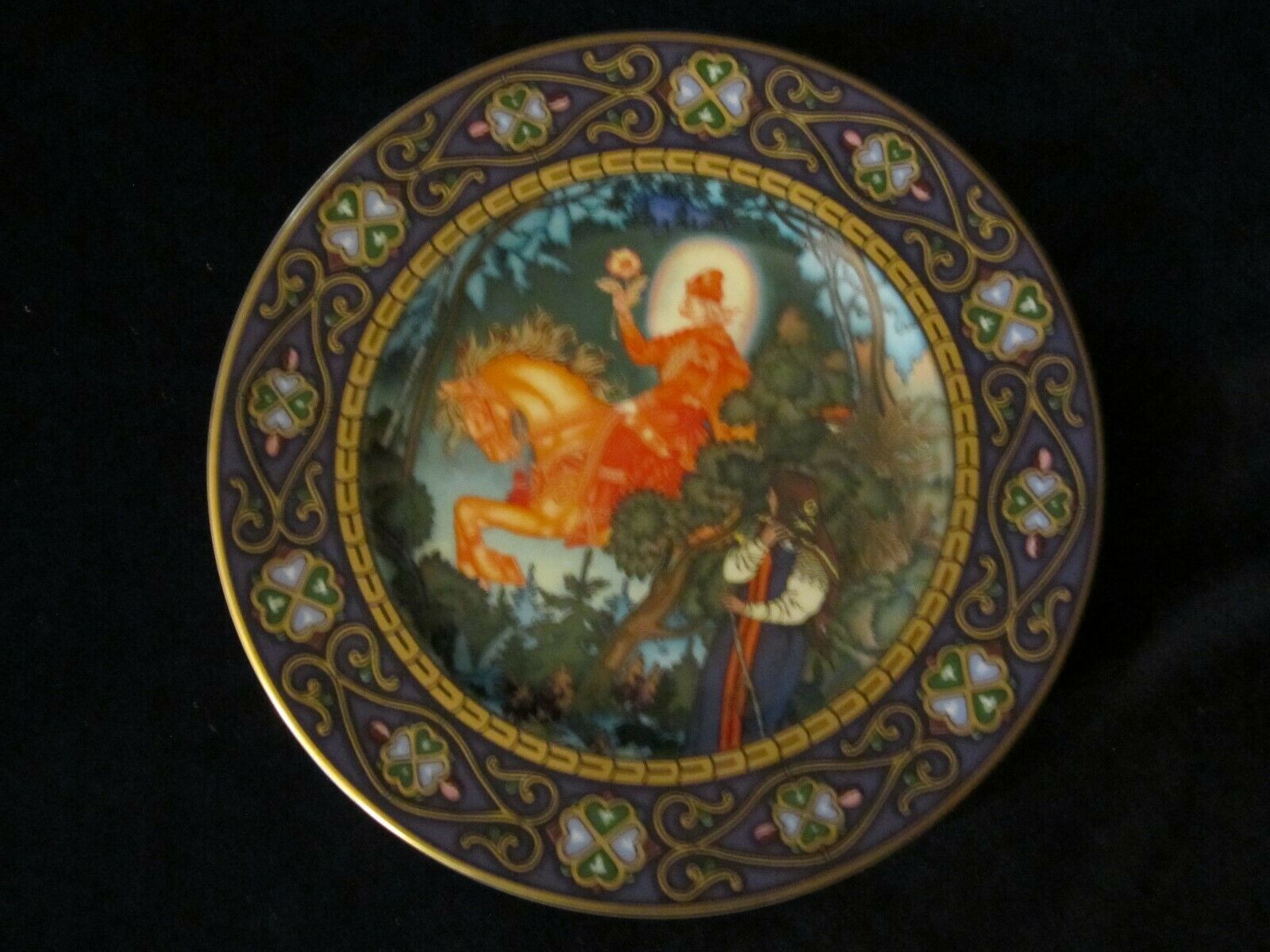 THE RED KNIGHT collector plate RUSSIAN FAIRY TALES Boris Zvorykin  - $35.00