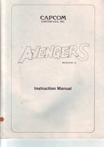 Avengers Arcade Manual Original Video Game Service Repair Instructions - £19.68 GBP