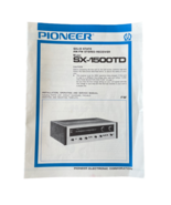 Pioneer SX-1500TD Installation Operation Service Manual Circuit  Diagams... - £31.10 GBP