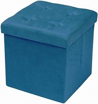 Sorbus Storage Ottoman Bench – Collapsible/Folding Bench Chest with Cover, Teal - £33.52 GBP