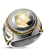 USA President Trump 2024 Ring Coin (stock Pic Ring Has Less Fine Details... - $367.60 MXN