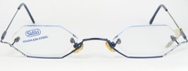 Vintage Safilo Team 7863/D M4M Blue Silver Unique Rare Eyeglasses 46-21-135mm - £93.22 GBP
