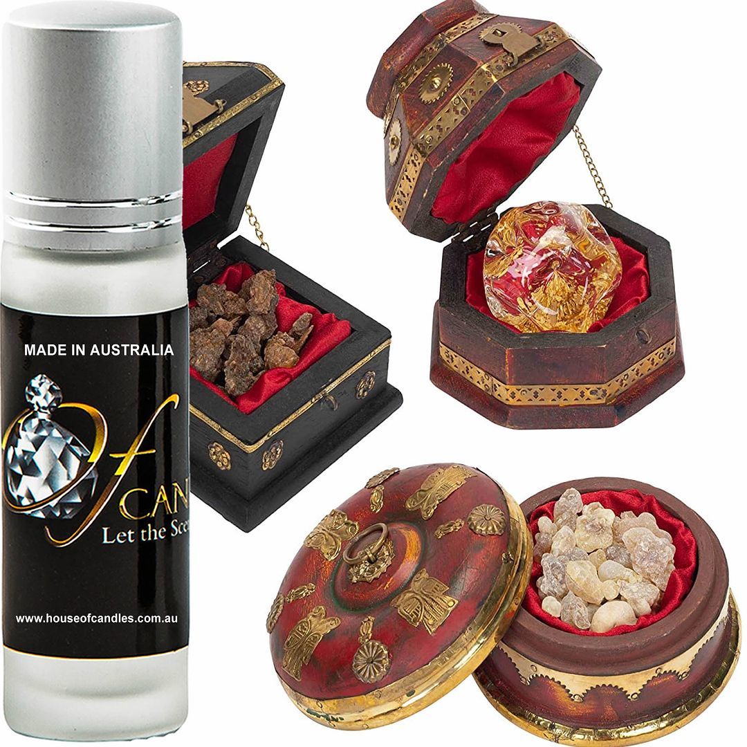 Frankincense & Myrrh Premium Scented Roll On Fragrance Oil Hand Crafted Vegan - $13.00 - $26.00