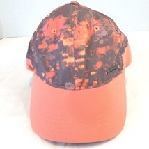 Columbia Sportswear Tie Die Running Hat Adjustable Coral And Gray Bleached Cap - £9.76 GBP