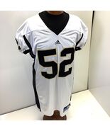 Vtg Adidas College Football Practice Jersey #52 White Gold Black Sz 50 M... - $49.05 CAD