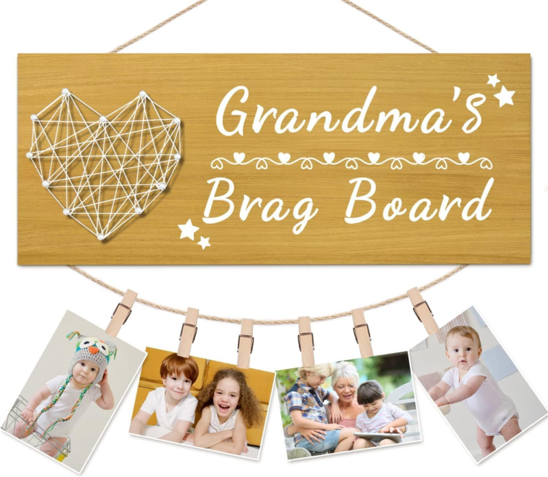 Gifts for Grandma'S Brag Board Grandma Gifts from Grandkids Picture Frame Photo - $26.92
