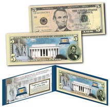 Lincoln Memorial 100th Anniversary Centennial 1922-2022 Official U.S. $5 Bill - £17.43 GBP