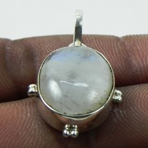 925 Sterling Silver Rainbow Moonstone Gems Handmade Pendant Necklace PSV-1444 - £28.12 GBP+