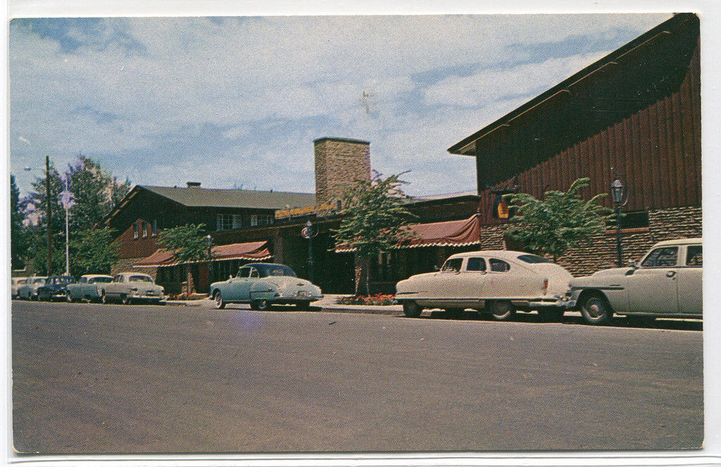 Dude Rancher Lodge Cars Autos Billings Montana 1950s postcard - £4.72 GBP