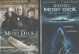 MOBY DICK 1851+2010: Mini Series+Modern-Patrick Stewart+Barry Bostwick-NEW 2 DVD - £28.77 GBP