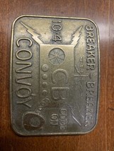 Vintage 1970s Trucker CB Breaker-Breaker 10-4 Big Rig Convoy Brass Belt ... - $9.49